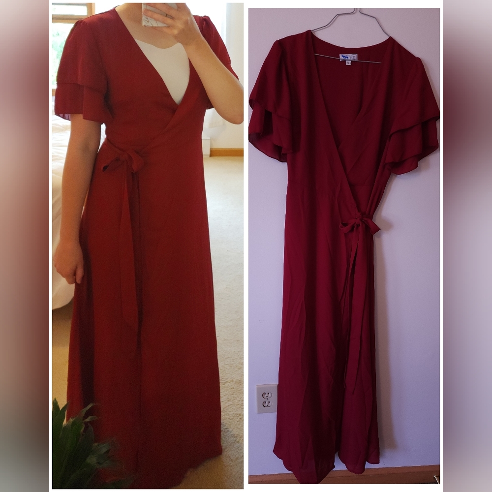 NWOT Med Wine Color Formal Valentine's Dress